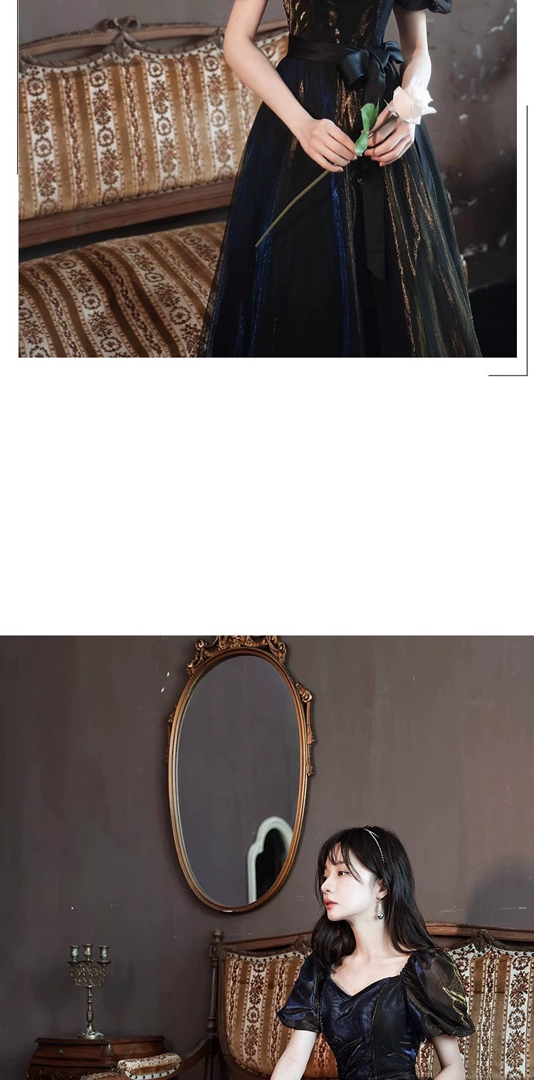 Black Evening Dress for Women Banquet Temperament Accessible Luxury Host Dress Classy Niche Style Birthday Adult Ceremony Slim Looking Summer Shopifynow