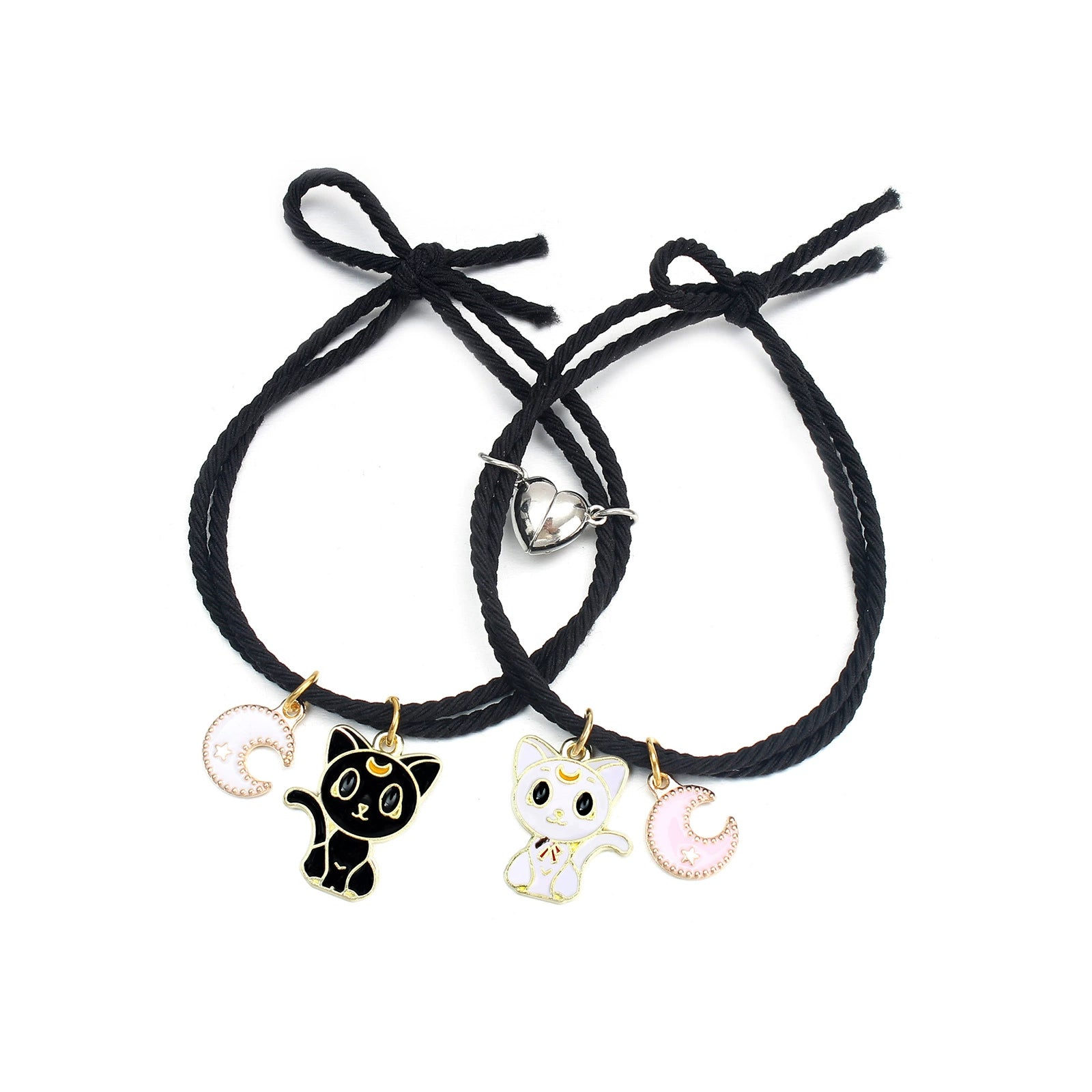 Cute Ghost Two-Person Love Magnetic Bracelet Couple Girlfriends Bracelet Rubber Band Student Girl Carrying Strap Hair Rope Dual-Use Shopifynow