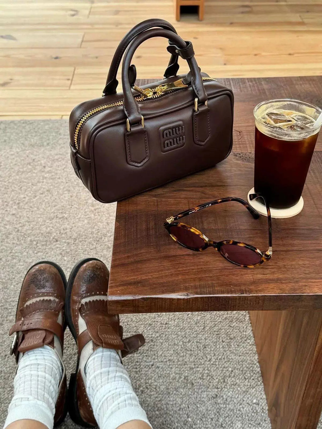 2025 New Arrival Fall and Winter Retro Coffee Color Bowling Bag Fashion All-Match Boston Bag Shoulder Women's Crossbody Handbag Shopifynow