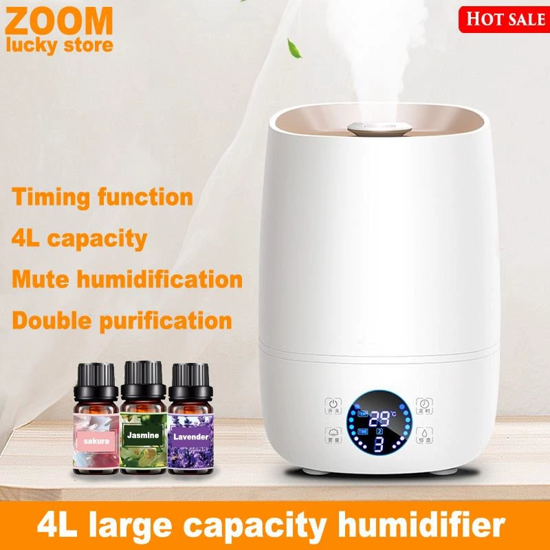 4L Air Essential Oil Diffuser Aroma Vaporizer Humedifier Aromatherapy Shopifynow