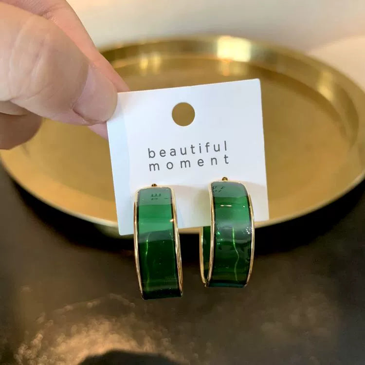 Candy Color Imported Ins Internet Celebrity Transparent Female Earrings Shopifynow