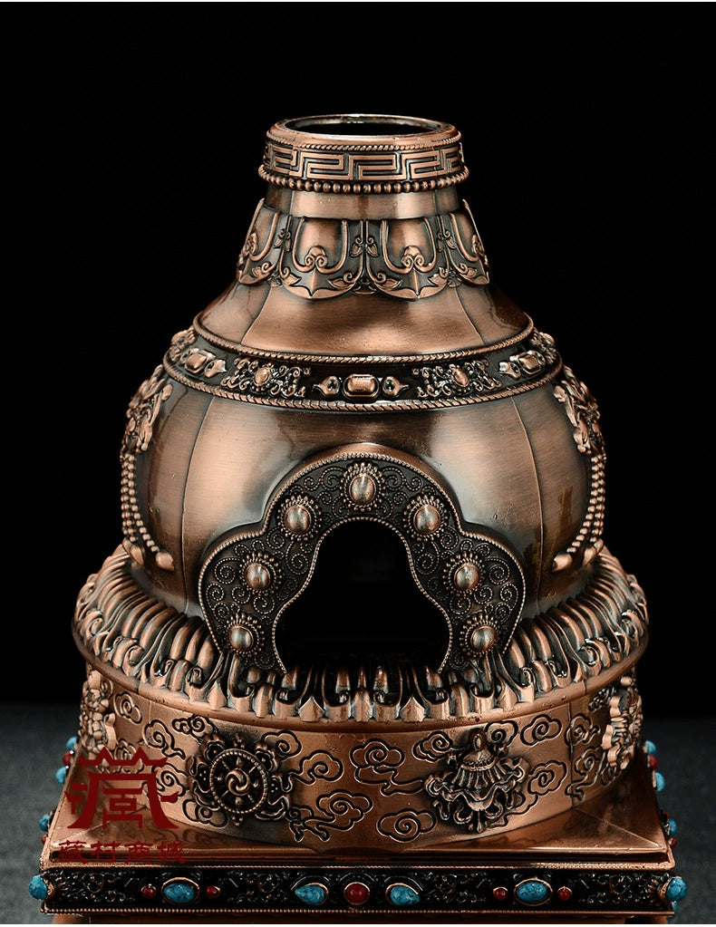 Eight Auspicious Symbols Incense Burner Food Feeding Stove Cone Incense Face Powder Medicine Aromatherapy Outdoor For Home Fire Stove Decoration Shopifynow