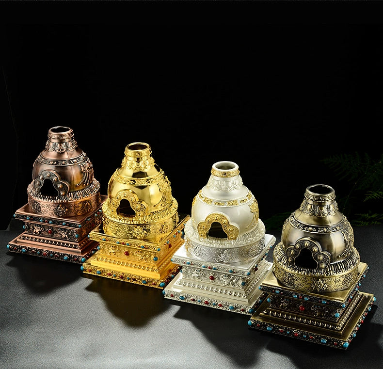 Eight Auspicious Symbols Incense Burner Food Feeding Stove Cone Incense Face Powder Medicine Aromatherapy Outdoor For Home Fire Stove Decoration Shopifynow