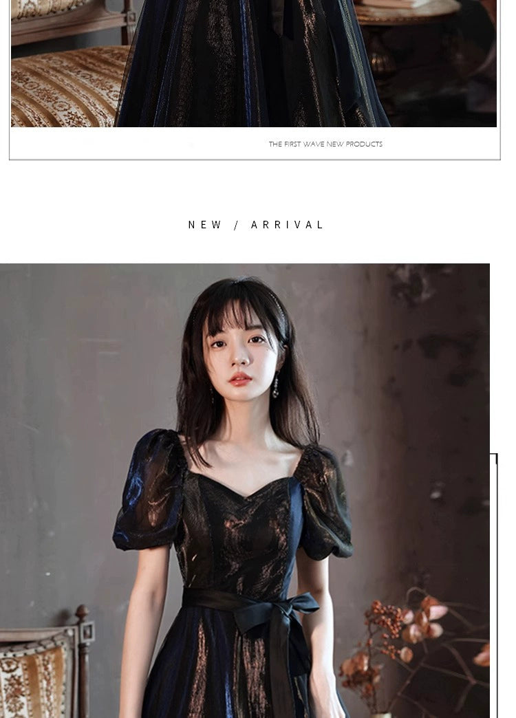 Black Evening Dress for Women Banquet Temperament Accessible Luxury Host Dress Classy Niche Style Birthday Adult Ceremony Slim Looking Summer Shopifynow