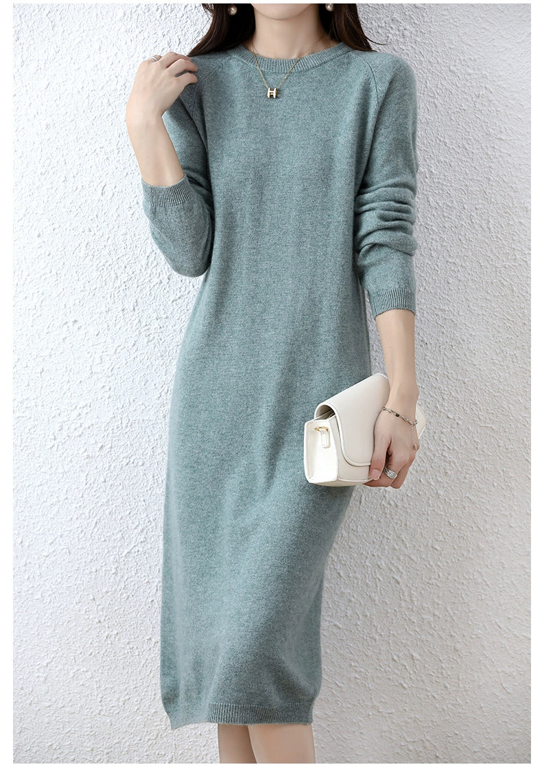 Erdos Mid-Length Sweater Skirt Cashmere Sweater Shopifynow