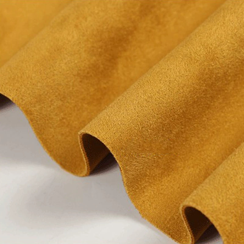 Ginger Air Layer Suede Fabric Pure Color Trench Coat Dress Suede Fabric Sofa Cover Special Fabric Shopifynow