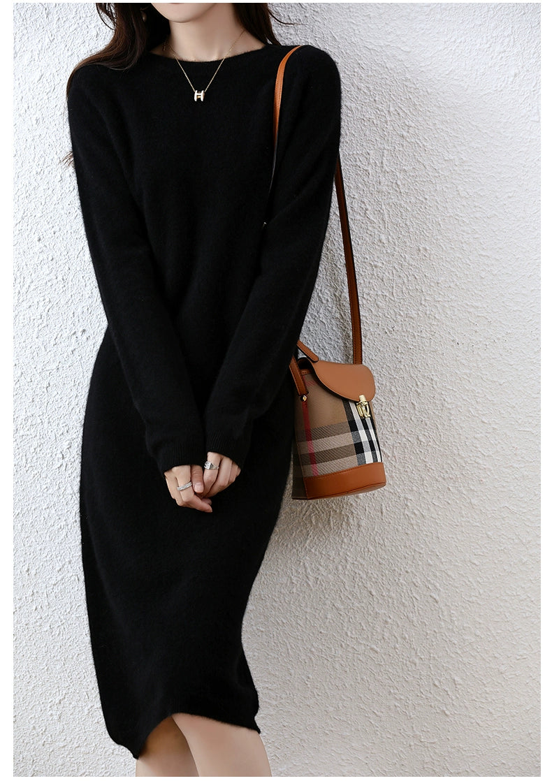 Erdos Mid-Length Sweater Skirt Cashmere Sweater Shopifynow