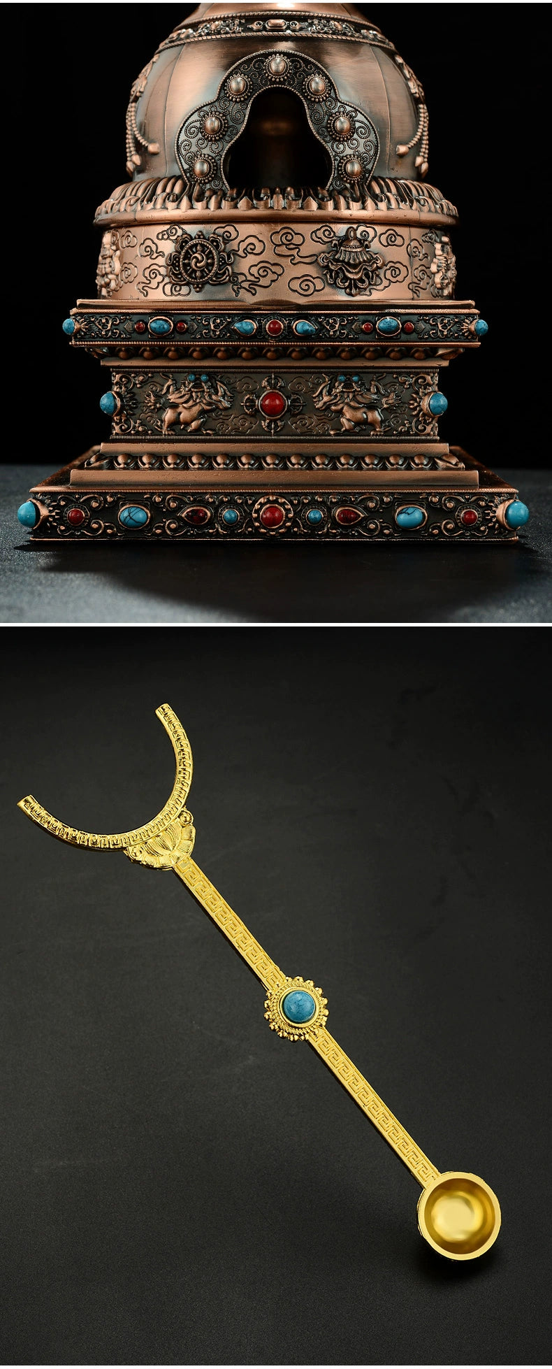 Eight Auspicious Symbols Incense Burner Food Feeding Stove Cone Incense Face Powder Medicine Aromatherapy Outdoor For Home Fire Stove Decoration Shopifynow