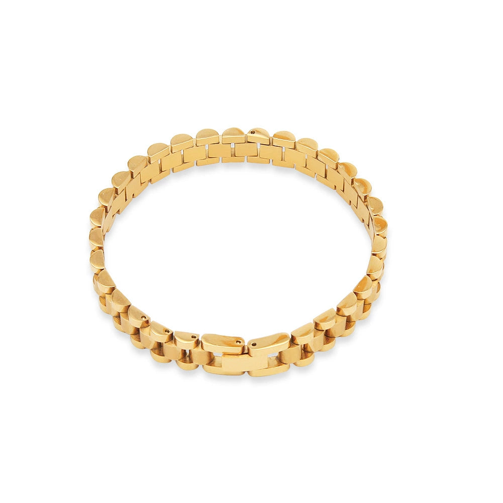 INS Street Hip-Hop Misae Same Style Stylish Minimalist Retro Titanium Steel Watch Tank Chain 18K Domineering Ring Men's Fashion Shopifynow