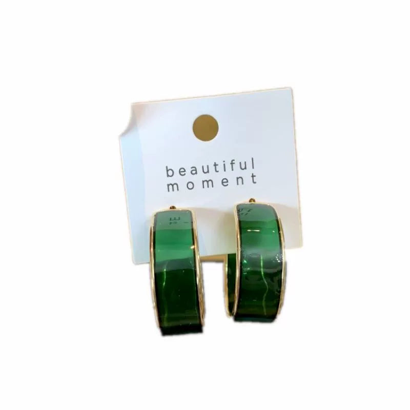 Candy Color Imported Ins Internet Celebrity Transparent Female Earrings Shopifynow