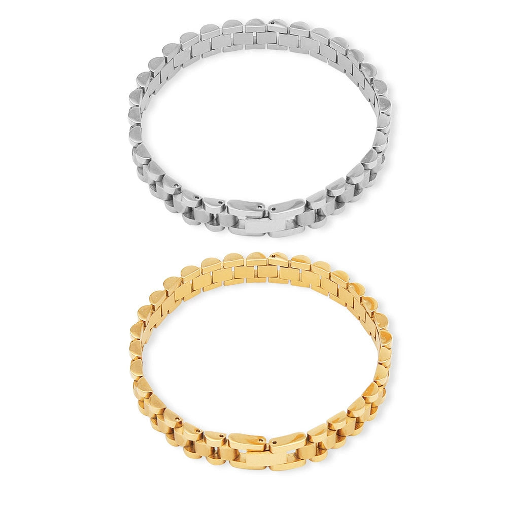 INS Street Hip-Hop Misae Same Style Stylish Minimalist Retro Titanium Steel Watch Tank Chain 18K Domineering Ring Men's Fashion Shopifynow