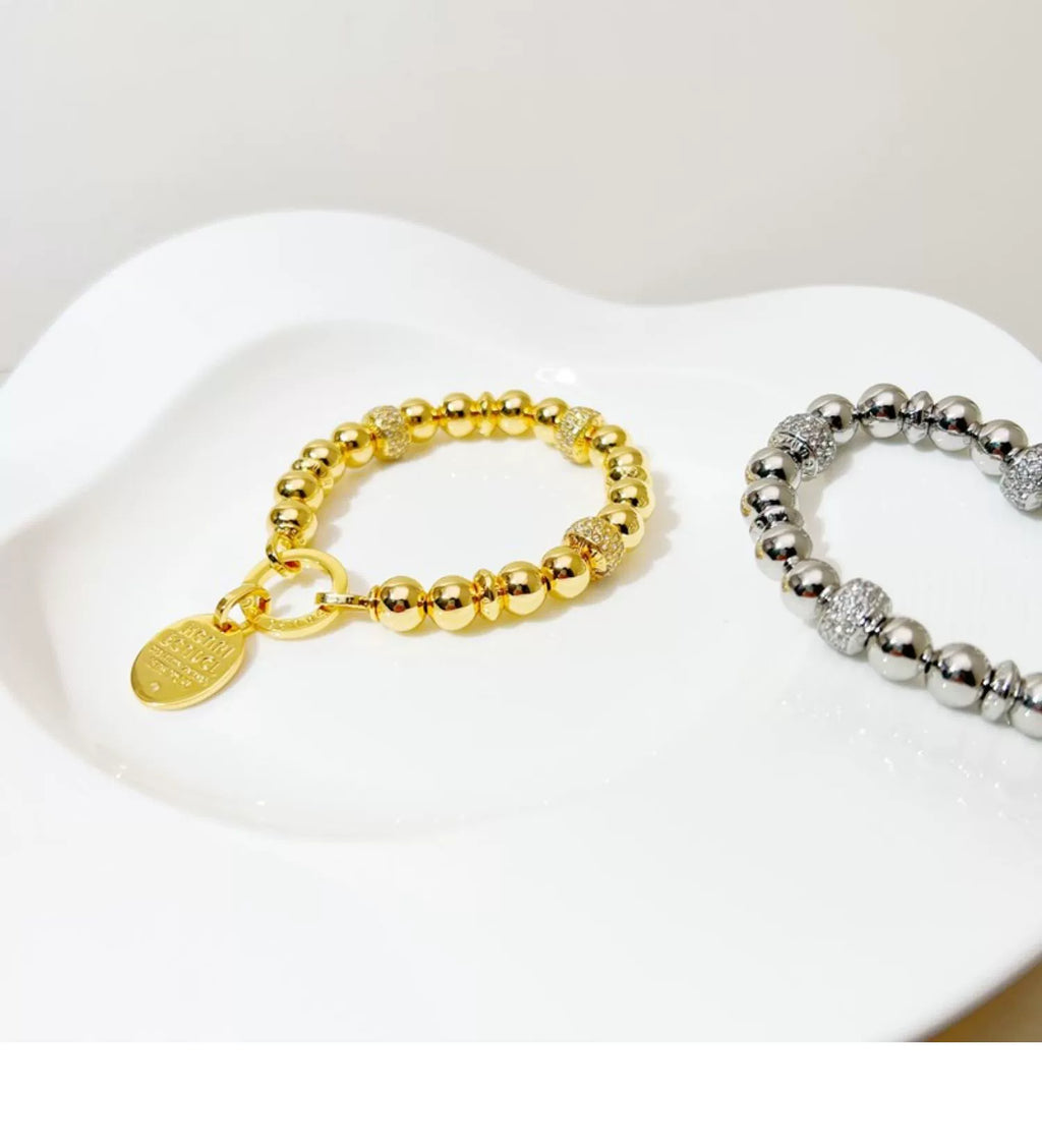 INS Minimalist Fancy Gold Lucky Beads Bracelet Female European and American Street Shot Fashion Elegant HB Original Design Bracelet Shopifynow