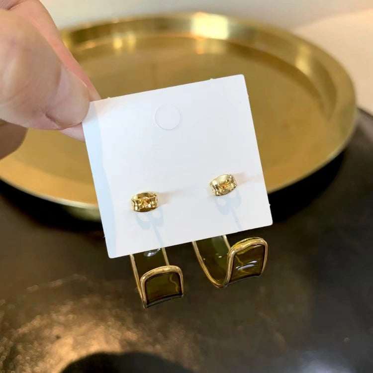 Candy Color Imported Ins Internet Celebrity Transparent Female Earrings Shopifynow