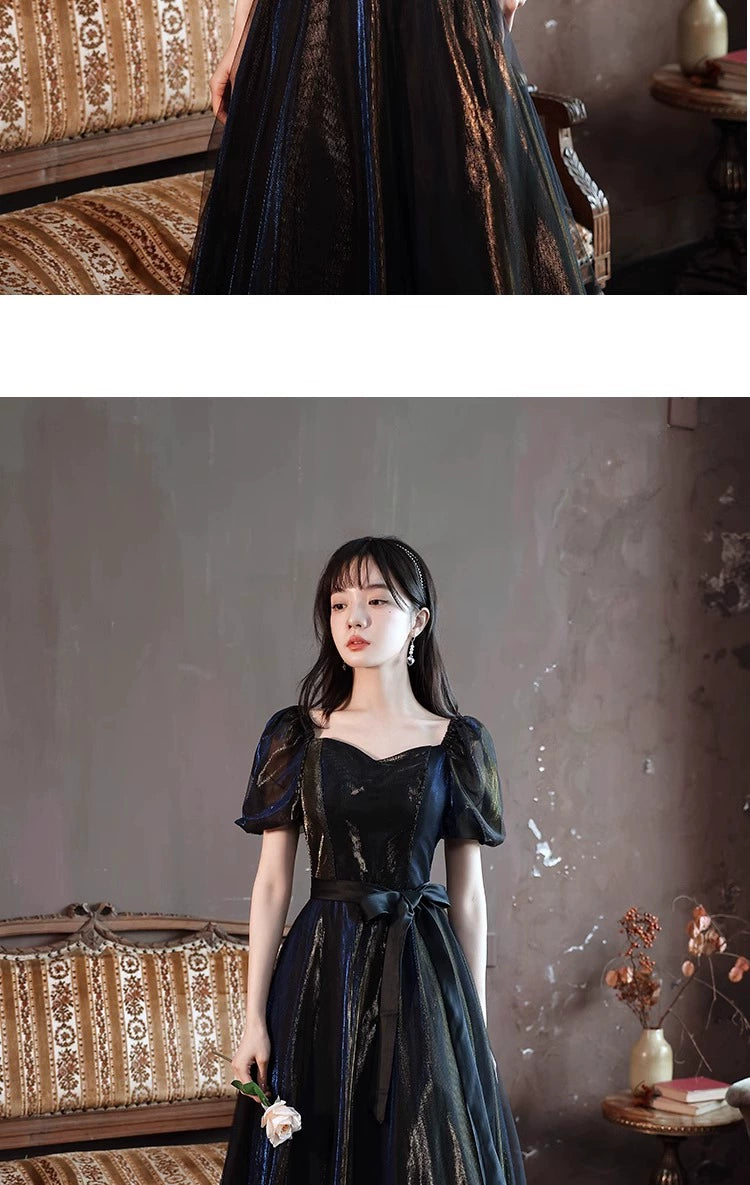 Black Evening Dress for Women Banquet Temperament Accessible Luxury Host Dress Classy Niche Style Birthday Adult Ceremony Slim Looking Summer Shopifynow