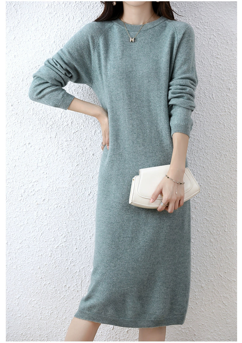 Erdos Mid-Length Sweater Skirt Cashmere Sweater Shopifynow