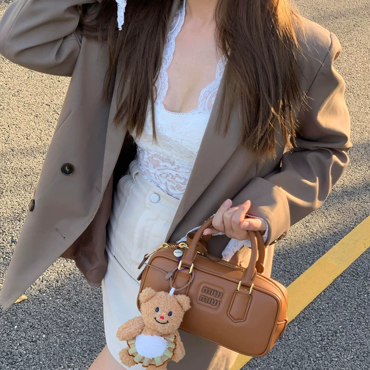 2025 New Arrival Fall and Winter Retro Coffee Color Bowling Bag Fashion All-Match Boston Bag Shoulder Women's Crossbody Handbag Shopifynow