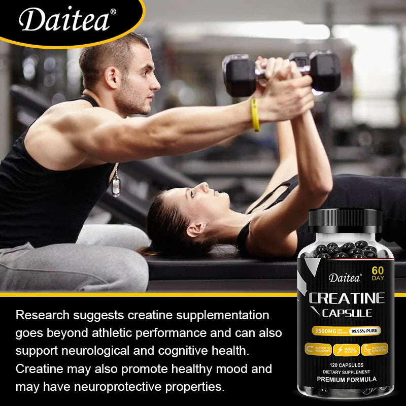 Daitea Muscle Mass Supplement - Capsules / Muscle Growth, Natural Performance and Endurance Desire - Shopifynow