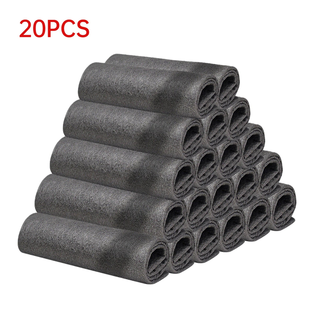 20/5PCS Thickened Magic Cleaning Cloth Reusable Microfiber Washing Rags Glass Wipe Towel For Kitchen Mirrors Auto Windows Shopifynow