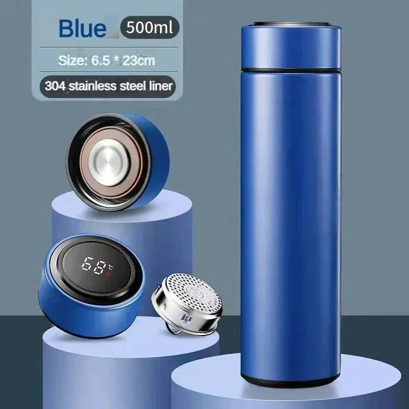 500ml Stainless Steel Thermos Bottle with Digital Temperature Display LED Intelligent Temperature Measurement Cup Vacuum Flask Shopifynow