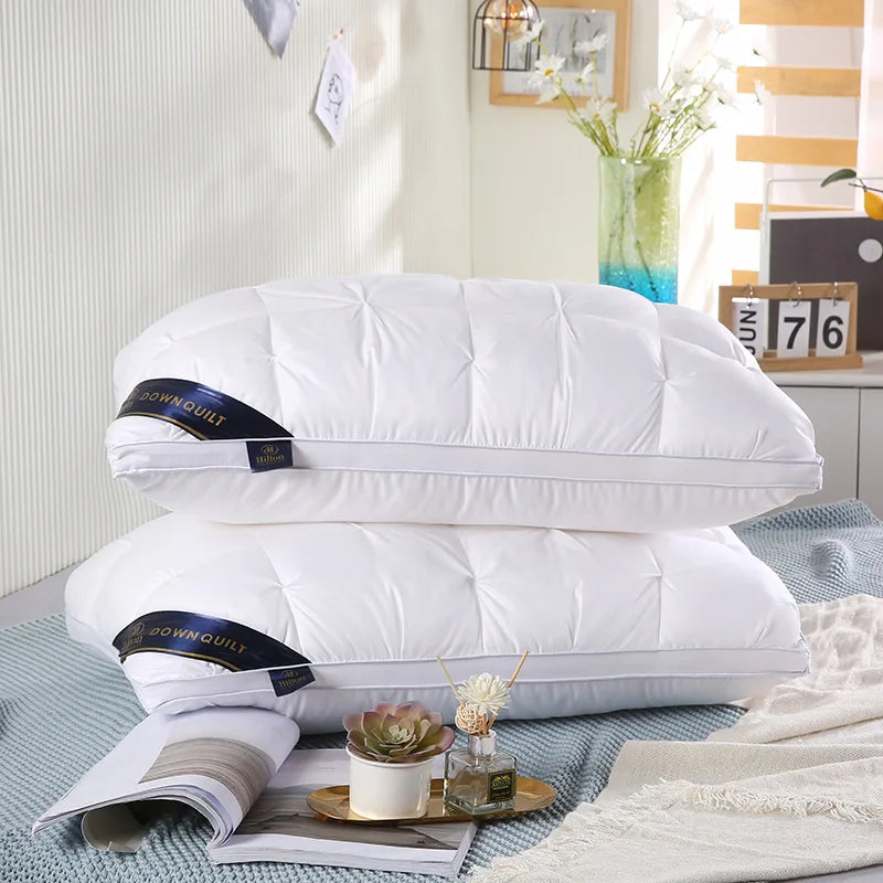 2-Piece Sleep Pillow Set, Soft Supportive Bed Pillows, Suitable for Back, Stomach, or Side Sleeping Luxury Hotel Pillows Shopifynow