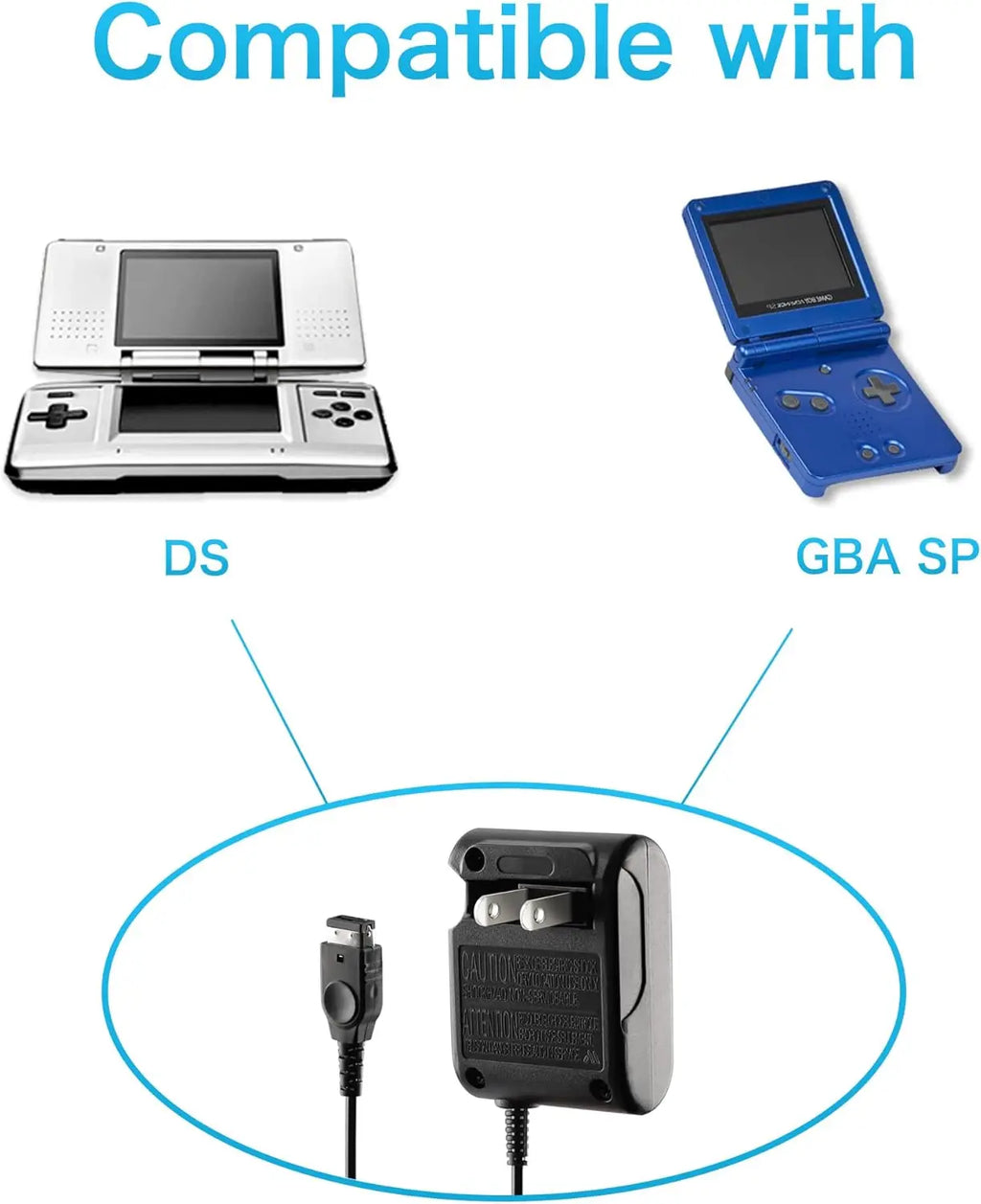 NEW 5.2V Home Wall Travel Charger AC Adapter For Nintend DS NDS GBA SP Gameboy Advance SP Power Supply Charging Cable EU US Plug Shopifynow