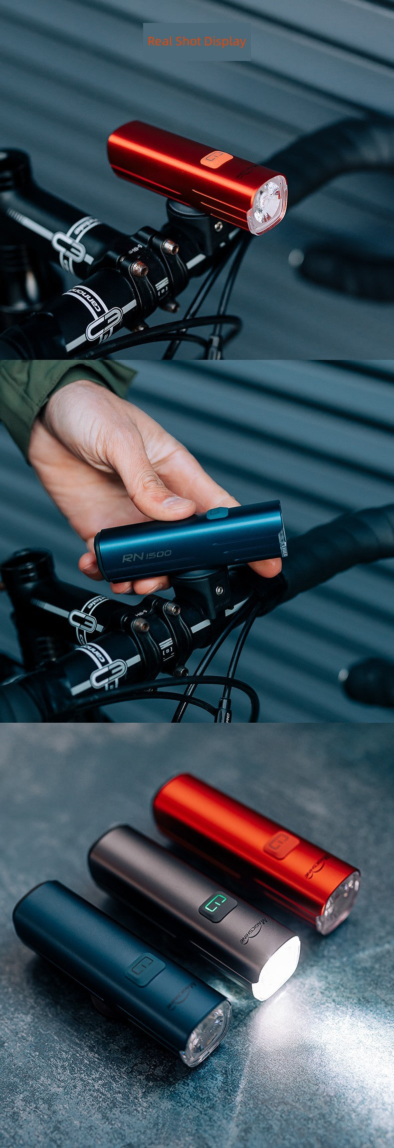 Majixuan Bicycle Headlight Mountain Highway Vehicle Night Riding Waterproof Strong Light Lighting Lifting Hanging Flashlight Rn1500 Shopifynow