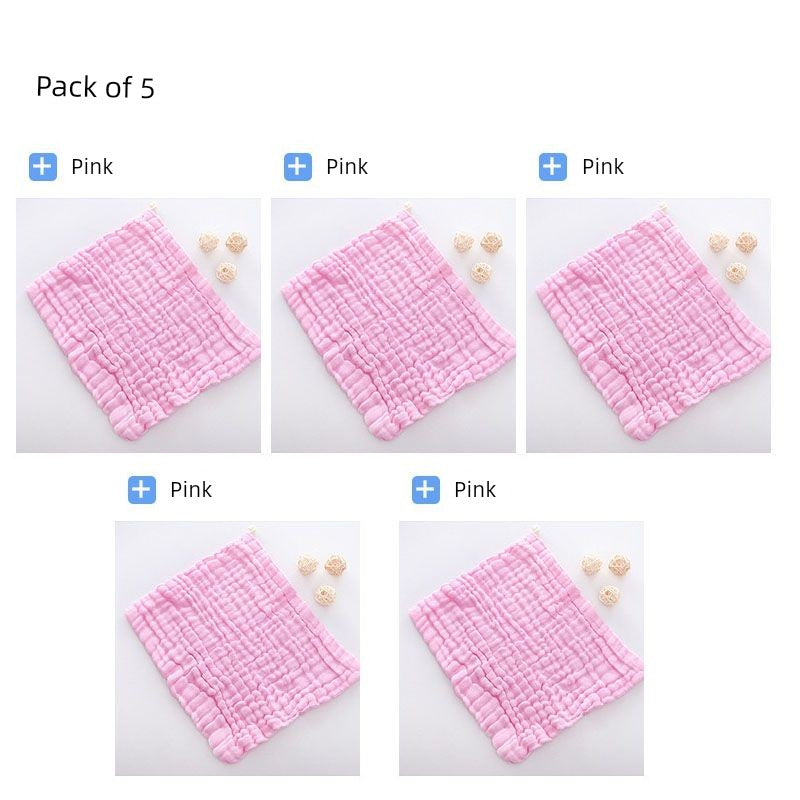 Baby Pure Cotton Gauze Towel Saliva Towel Baby Washing Face Small Square Towel Newborn Baby Child Dedicated Product Soft Bath Towel Shopifynow