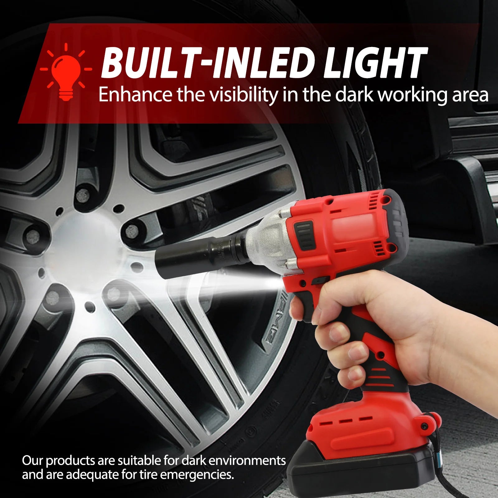 1000N.m (740ft-lbs) Cordless Impact Drill Wrench Brushless Electric High Torque Batteries 1500MAh 20V Fast Charger DIY Tool Shopifynow