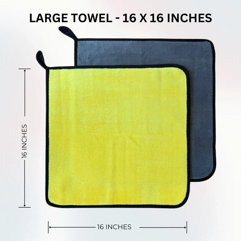 6 PCS 600GSM Car Cleaning Cloth Professional Cleaning Car Wiping Microfiber Towel Car Wash Towel Accessories