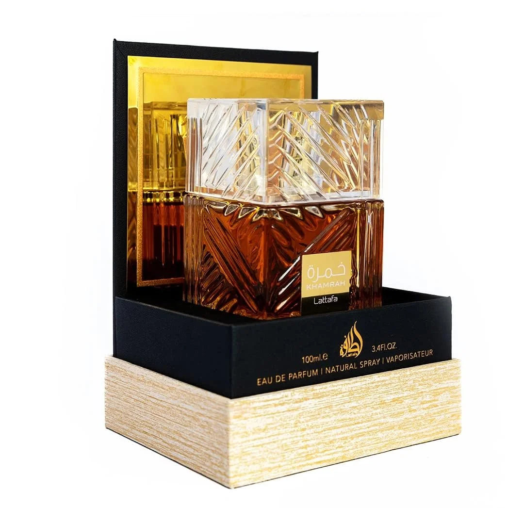 Lattafa Khamrah - Vanilla, Warm Spicy, Amber, Cinnamon - Eau de Parfum Long-Lasting Fragrance for Unisex, 3.40 Ounce / 100 ml Shopifynow