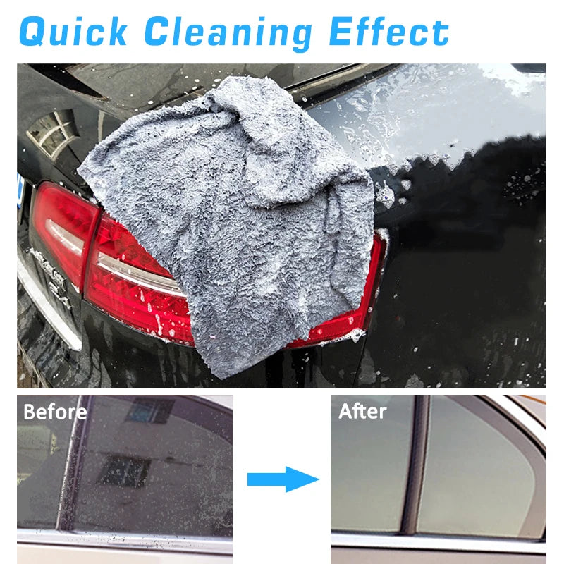 3/5/10pcs Car Wash Microfiber Towel Cleaning Drying Car Polishing Cloth Soft Edgeless Car Detailing Waxing Towel 40X40CM 350GSM Shopifynow