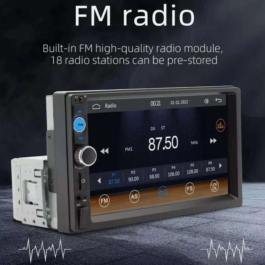 7inch Quality Single 1Din Touch Screen Car Stereo Radio With Handle Remote Control Camera For Apple/Android CarPlay Bluetooth Shopifynow