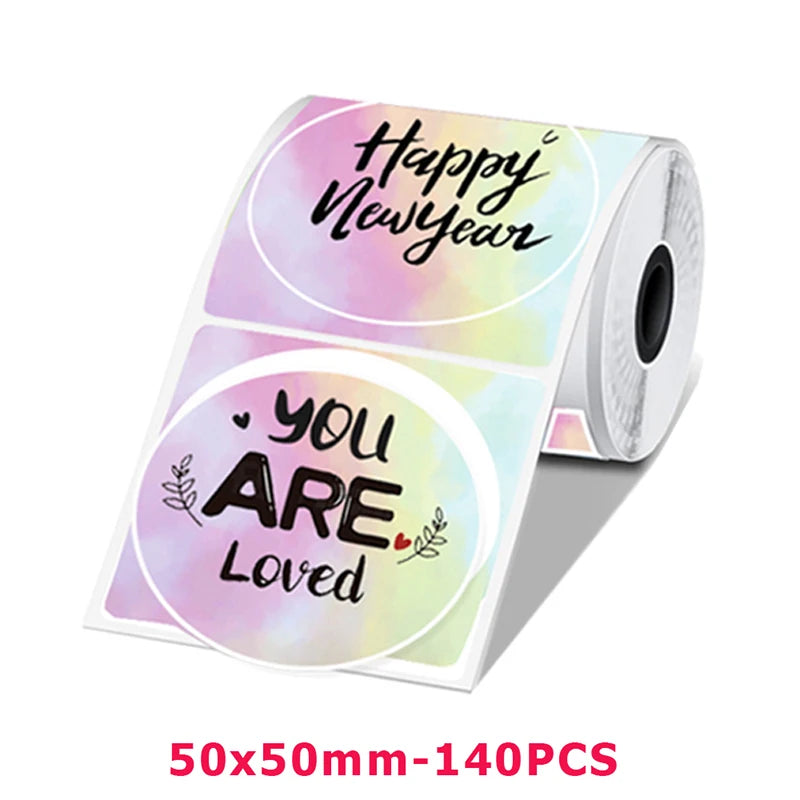 M110 Color Transparent Thermal Adhesive Label Roll,suit for phomemo M110/M200/M120/M220 E210 P50 DETONG P1 - Shopifynow