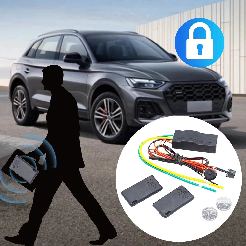 12V Auto Intelligent Secret Lock 2-8 Meter Sensor 2.4GHz RFID Anti-theft Device Car Immobilizer Engine Dark Lock Security System Shopifynow