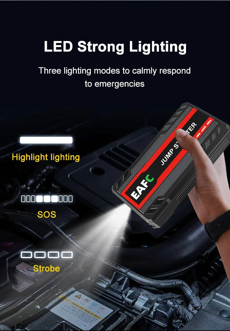 2000A/1200A/600A Car Jump Starter Power Bank Car Battery Booster Charger 12V Starting Device Petrol Diesel-Car Starter Buster - Shopifynow