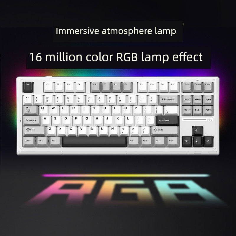 Ikbc Three-Mode RGB Backlit Mechanical Keyboard K87 Customized Wireless Keyboard Boys Specially for Gaming 87 Keys Shopifynow