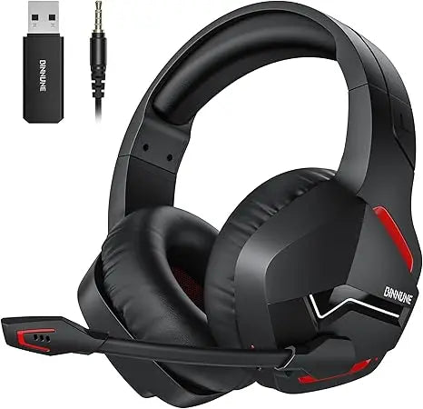 BINNUNE BW01 Wireless Gaming Headset with Mic for PC PS4 PS5 2.4G Bluetooth USB Gamer Headphones with Mic for Laptop Computer - Shopifynow