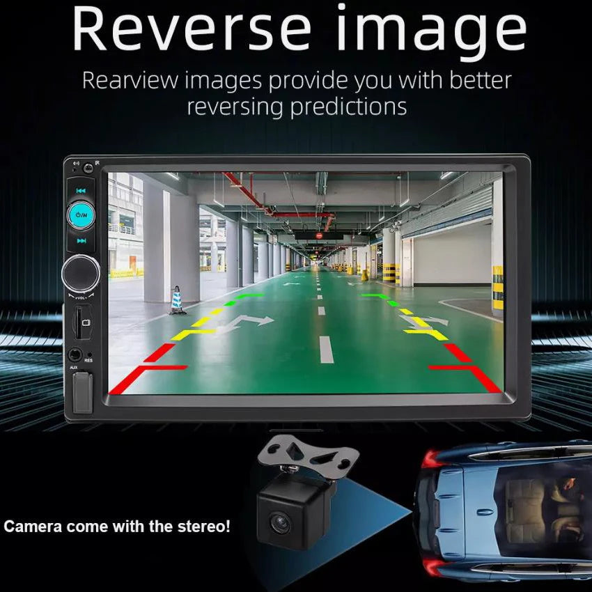 7inch Quality Single 1Din Touch Screen Car Stereo Radio With Handle Remote Control Camera For Apple/Android CarPlay Bluetooth Shopifynow