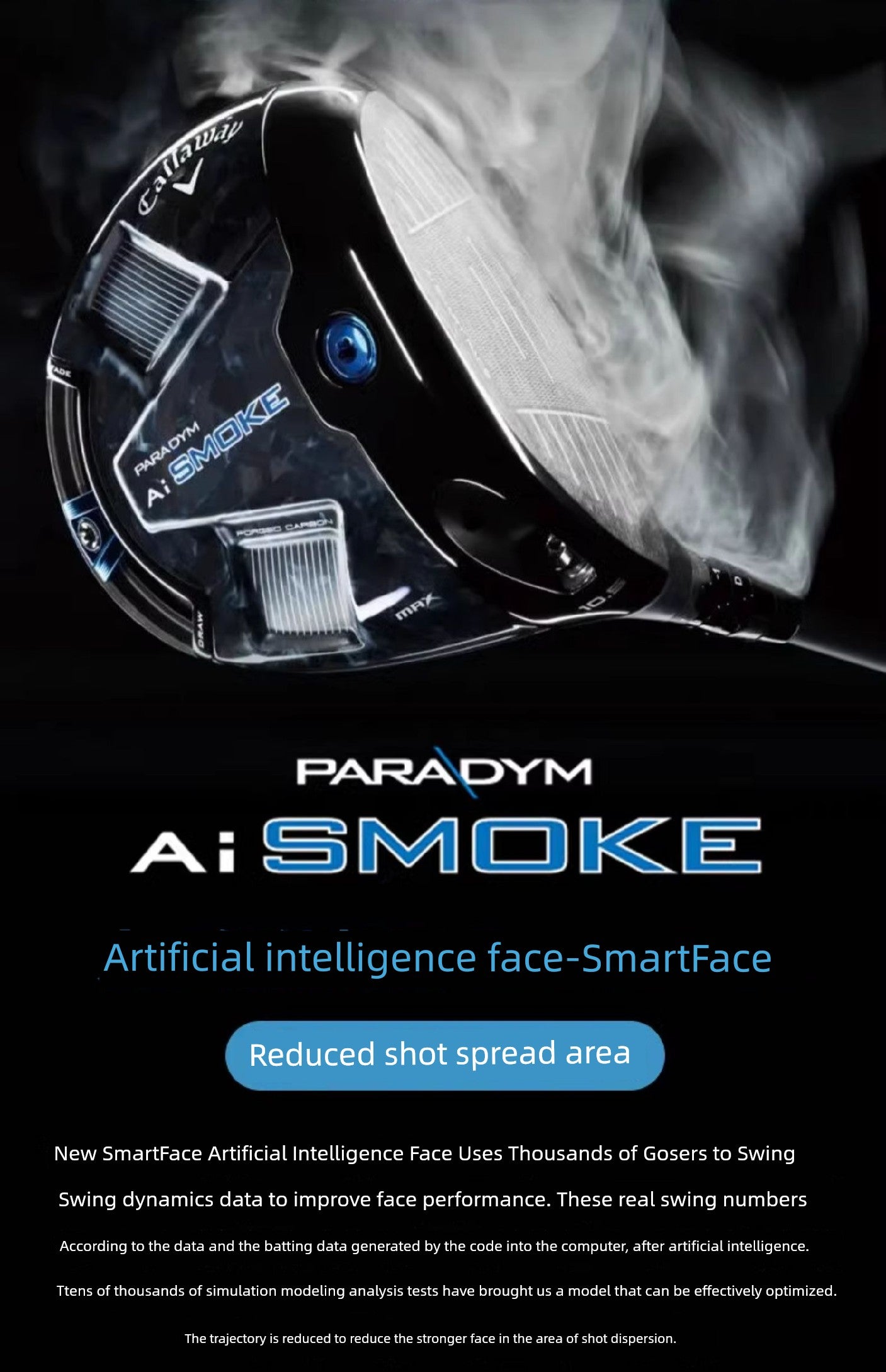 24 New Arrival Callaway Caraway Golf Club Rod Set Male AI Smoke Wooden Pole Matching Apex Iron Pole Shopifynow