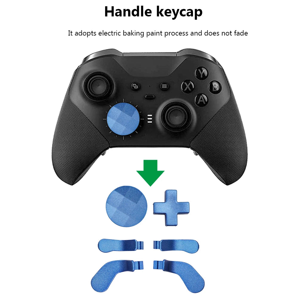 6Pcs for XBOX ONE ELITE 2 Gen Keycap Game Controller Trigger Button Thumb Grip Joypad Gamepad Replacement Set Accessories Shopifynow