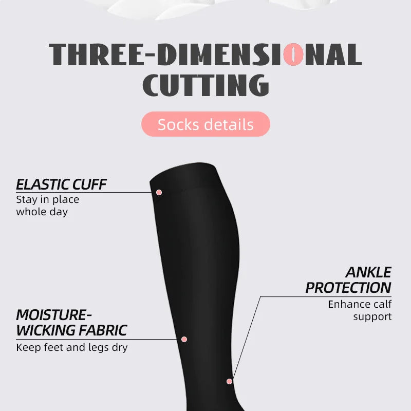 4 pairs compression socks for men and women for running, cycling, yoga, and travel mid-calf socks Shopifynow