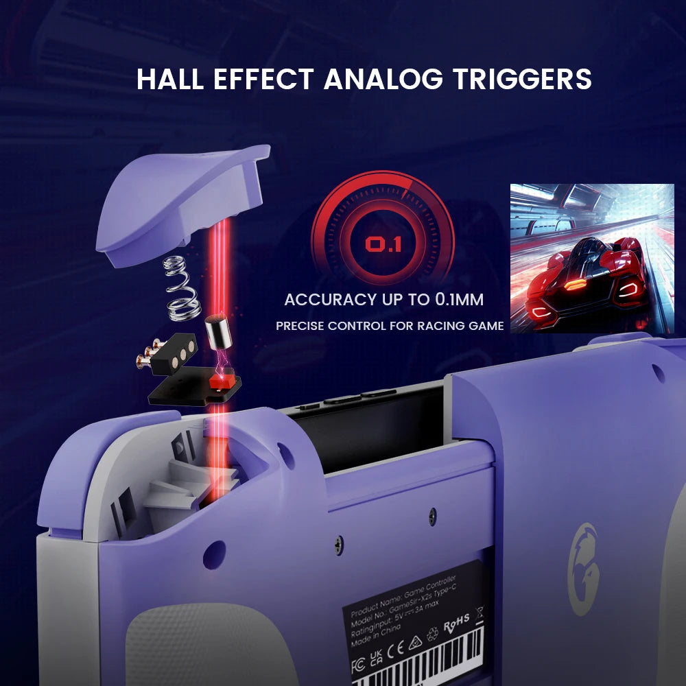 GameSir X2s Mobile Phone Gamepad Game Controller for Cloud Gaming Xbox Game Pass STADIA xCloud, Hall Effect Joystick and Trigger - Shopifynow