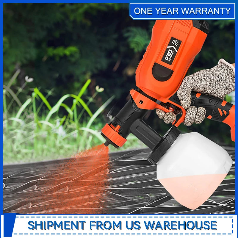 750W Paint Sprayer High Power HVLP Electric Spray Gun with 1200ml Easy Spraying and Cleaning for Home Painting By Prostormer Shopifynow