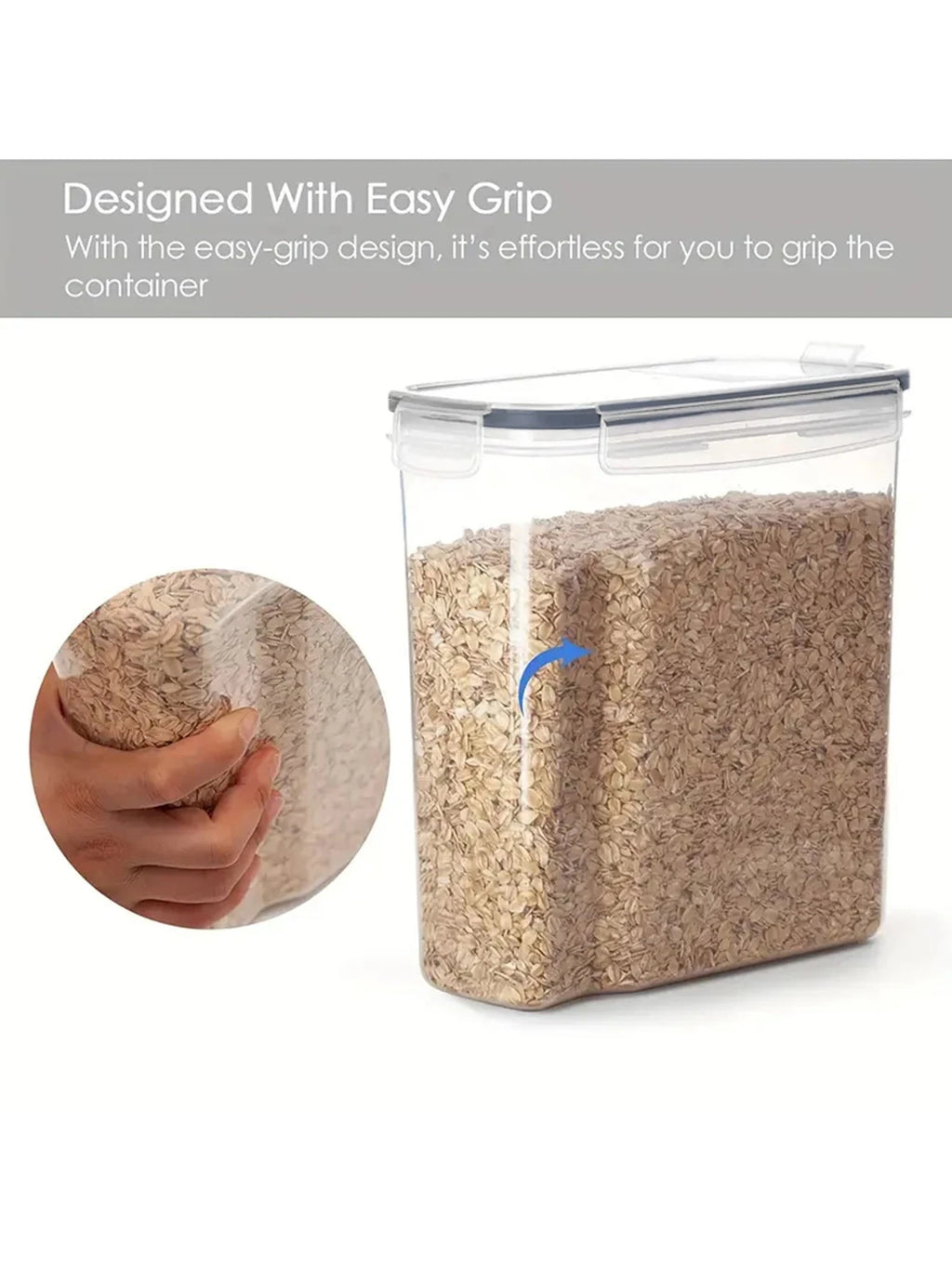 4pcs4l  Large Food Storage Containers With Lids, Airtight Food Storage Containers For Kitchen Pantry Organization And Storage Shopifynow