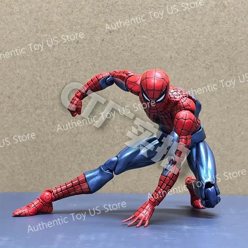 Original Ct Toys Spiderman Mafex 075 The Amazing Spider-Man Comic Ver Anime Action Figure Model Gifts Toys Shopifynow