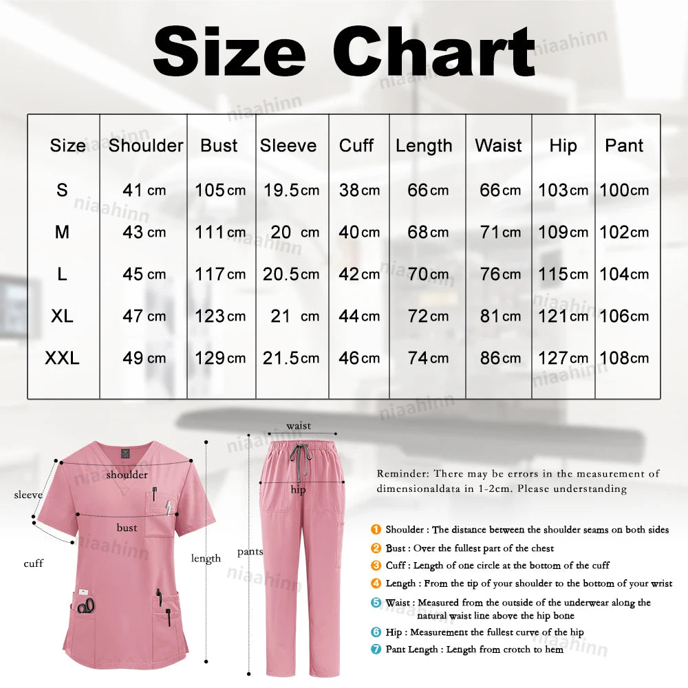 High Quality Medical Clothing for Women Uniform Nurse Lab Coat Unisex Wholesale Tops and Pants Suits Nursing Scrubs Uniforms Set - Shopifynow