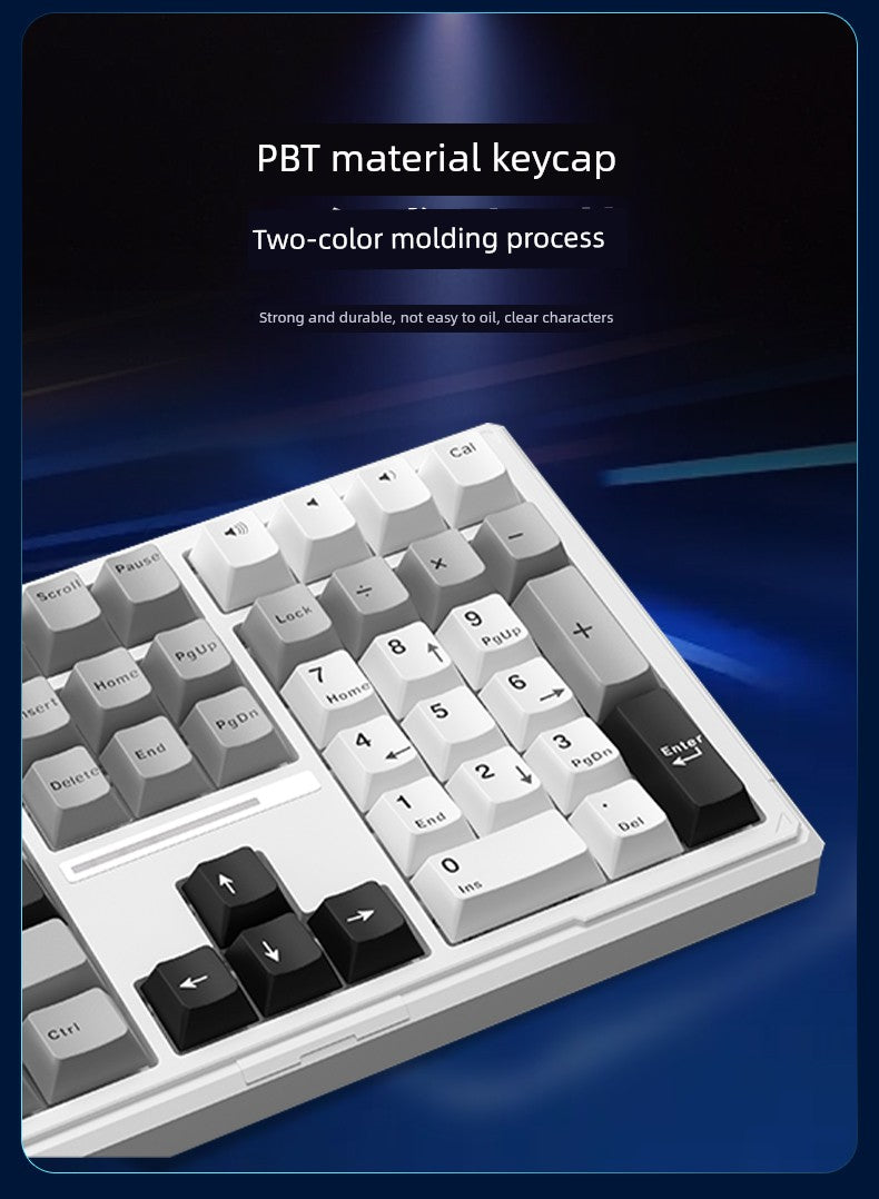 Ikbc Mechanical Keyboard K108 Wireless Bluetooth Office Girl Keyboard Three-Mode RGB E-Sports Games Keyboard Boys Shopifynow