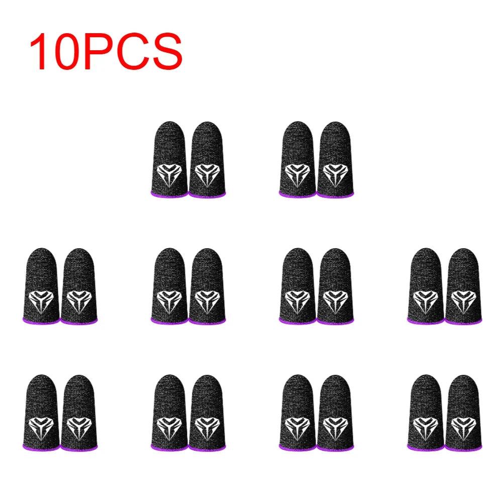 5/10Pairs Gaming Finger Sleeve Anti-slip Fingertip Cover Breathable Sweatproof Fingertips Thumb Gloves For PUBG Mobile Game Shopifynow
