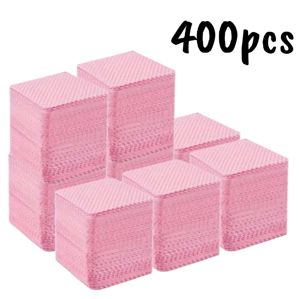 20/600pcs Lint-Free Nail Wipes Gel Cleansing Tissues Aluminum-Free Nail Polish Remover Pads for NaiArt Beauty Cleaning Care Tool - Shopifynow