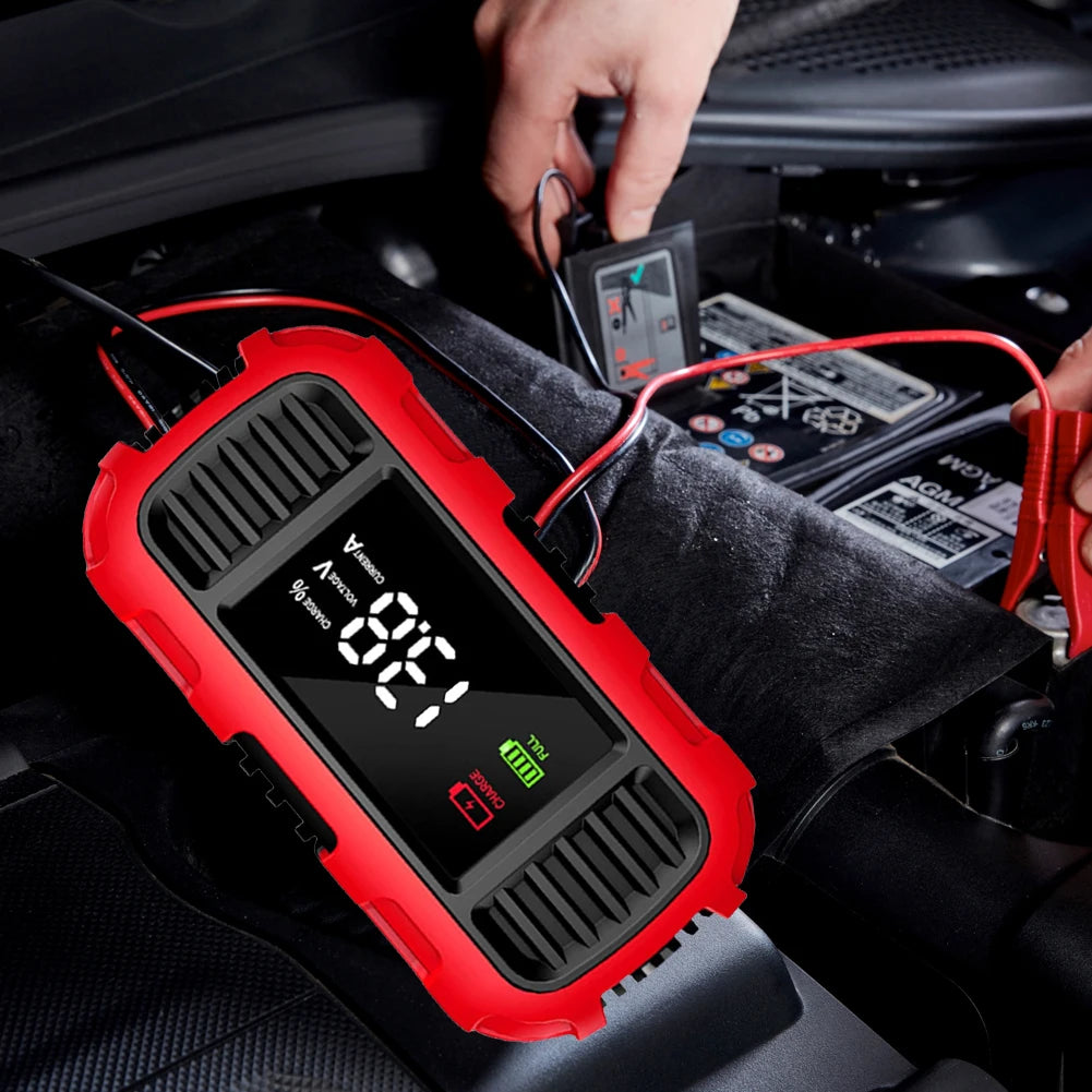 12V 2A Motorcycle Battery Charger Smart Battery Charging Tool Car Motorcycle Lead Acid Battery Charger for Car Truck Battery Shopifynow